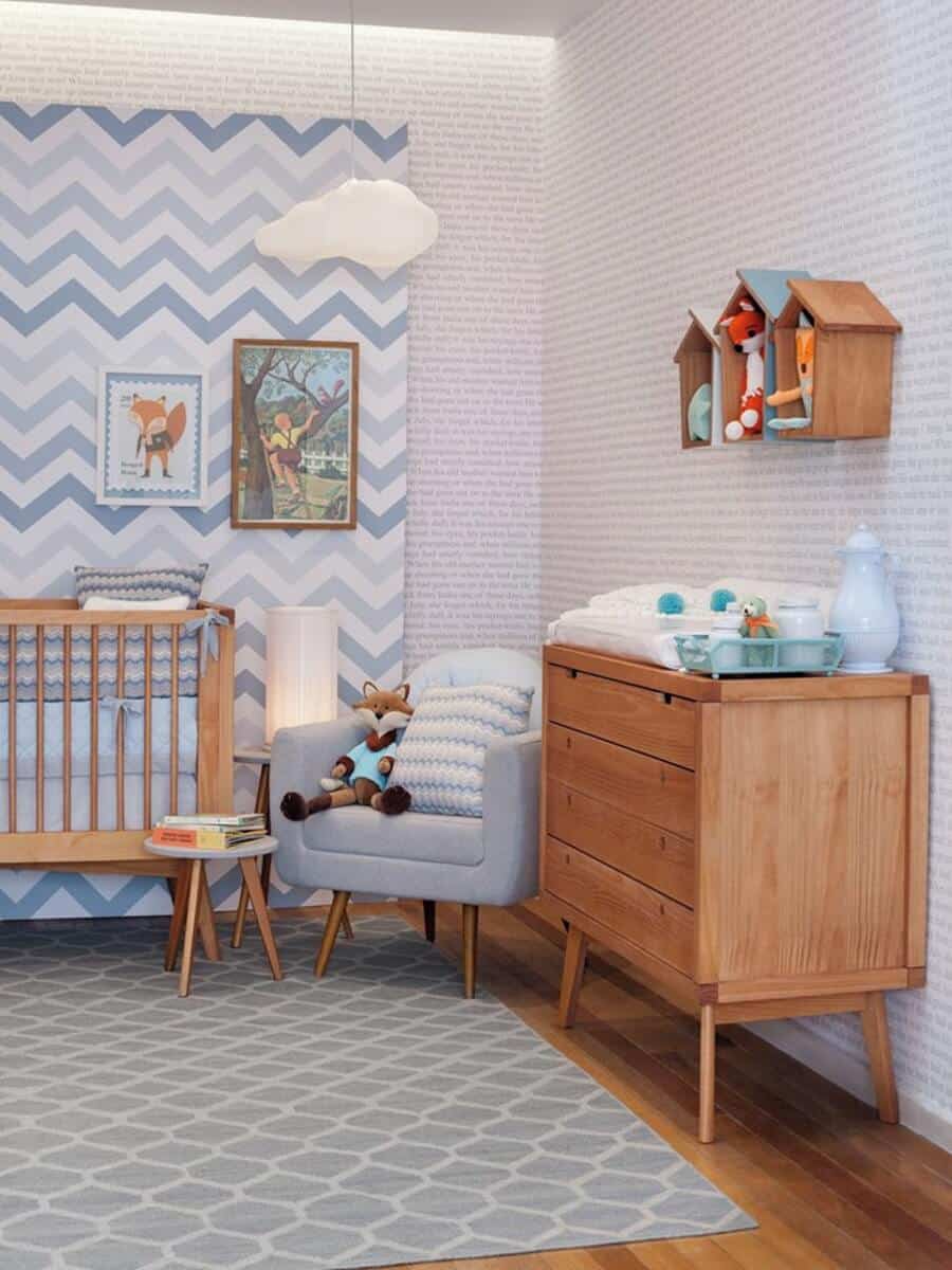 Decoração de quarto azul - Azul no quarto de casal e de bebê