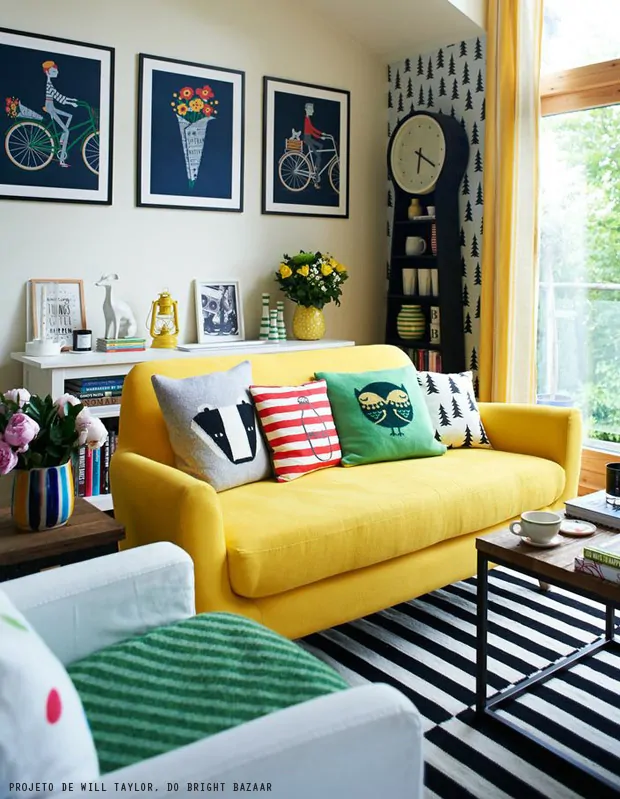 02 sofa colorido amarelo decoracao moderna