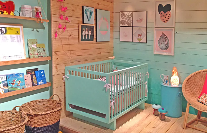 quarto de bebe azul tifany simples e lindo