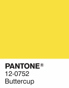 buttercup cor amarelo pantone 2016