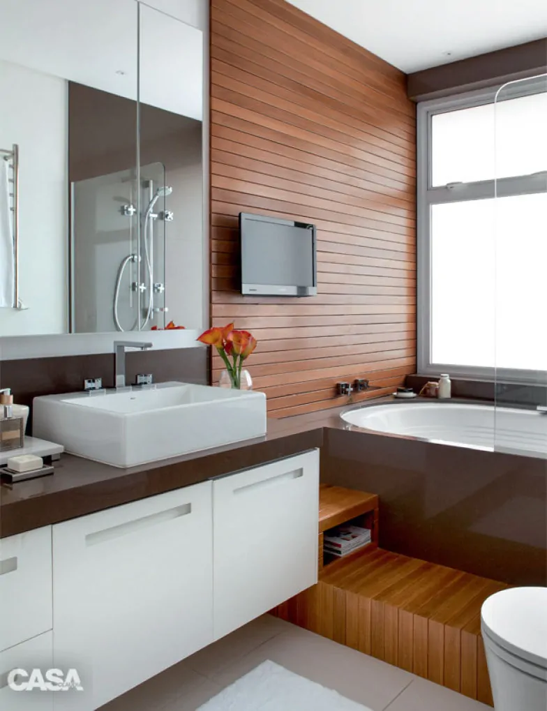 06 banheiro moderno com banheira oval