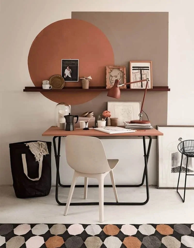 home office moderno com cores neutras
