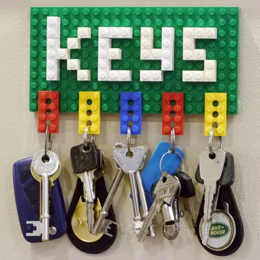porta chave de lego 